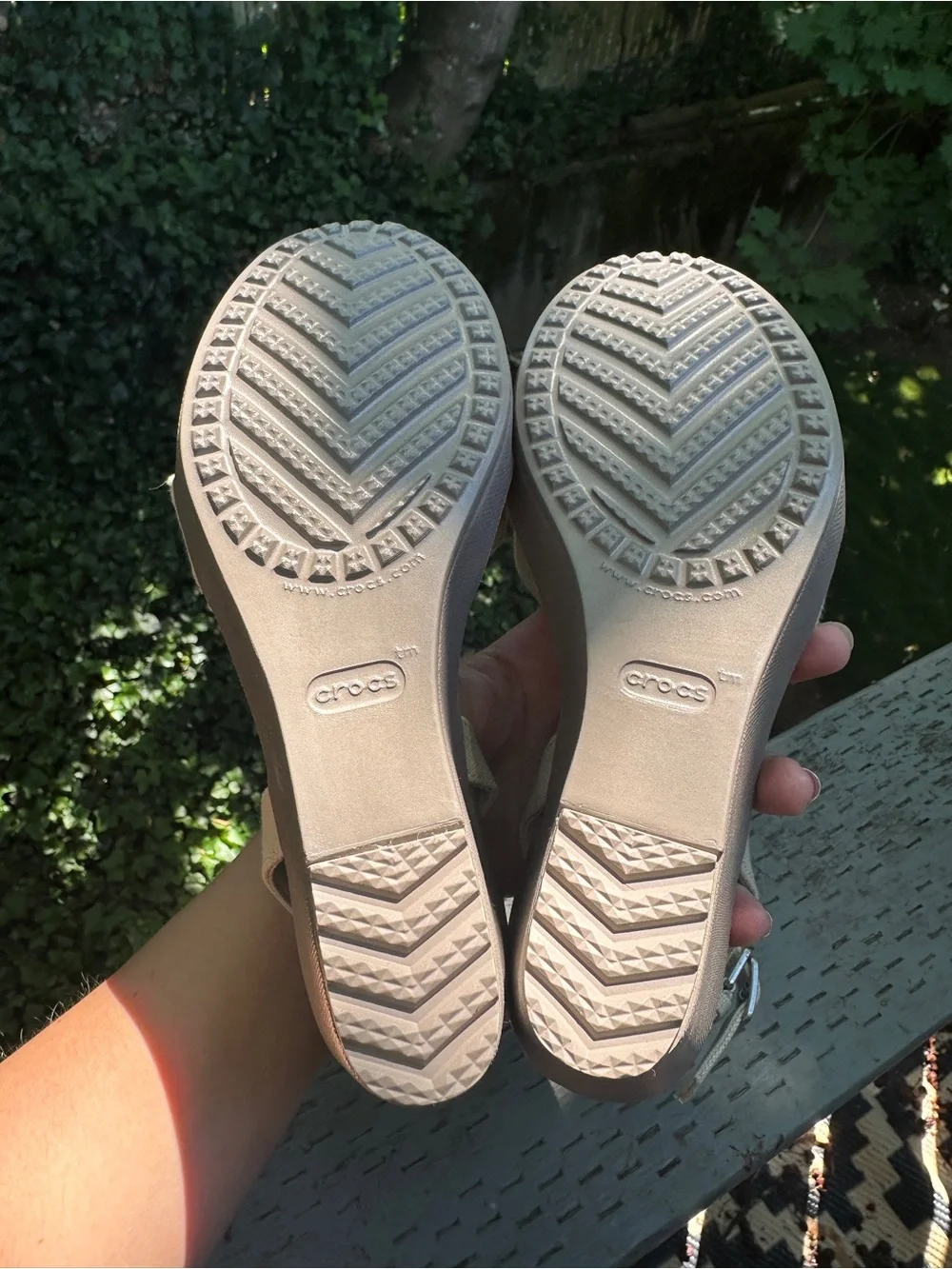 CROCS! Super comfortable and stylish wedge heels! Discontinued